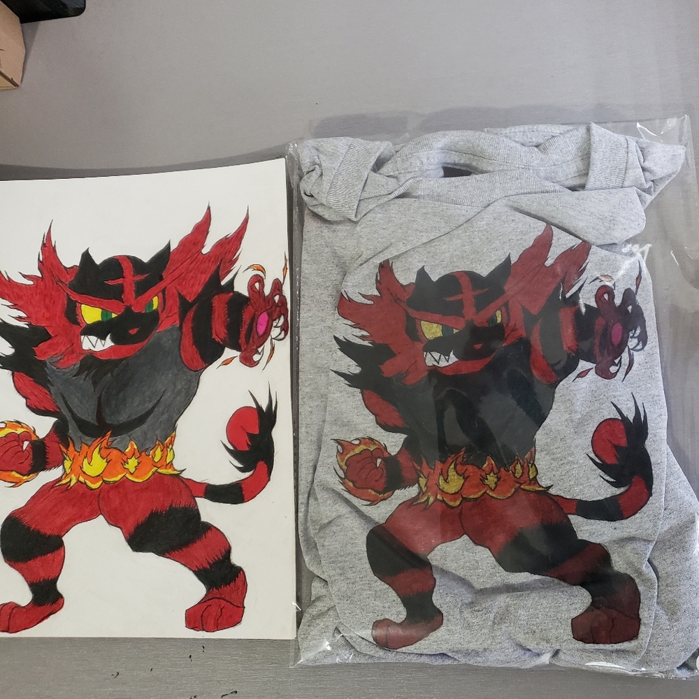 Super Smash Bros Ultimate- Incineroar Graphic Design T-Shirt